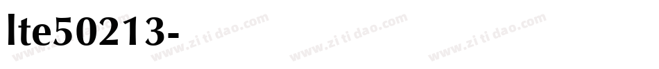 lte50213字体转换