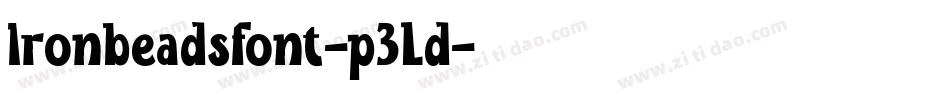 Ironbeadsfont-p3Ld字体转换