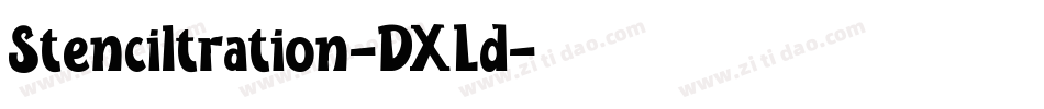 Stenciltration-DXLd字体转换