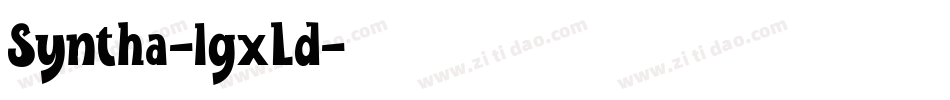 Syntha-lgxLd字体转换