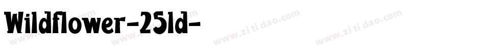 Wildflower-25ld字体转换