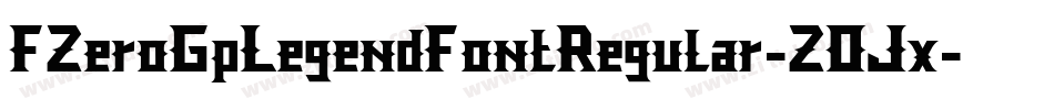 FZeroGpLegendFontRegular-ZOJx字体转换
