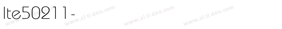 lte50211字体转换