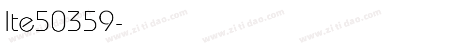 lte50359字体转换