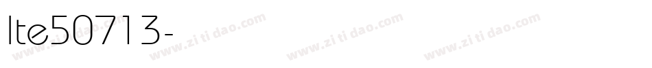 lte50713字体转换