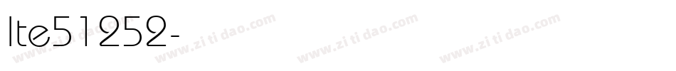 lte51252字体转换
