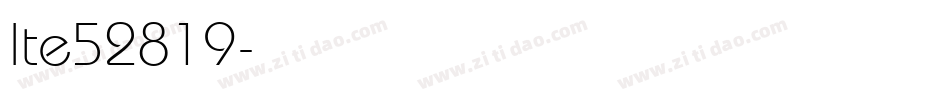 lte52819字体转换