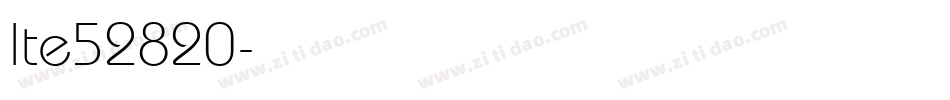 lte52820字体转换
