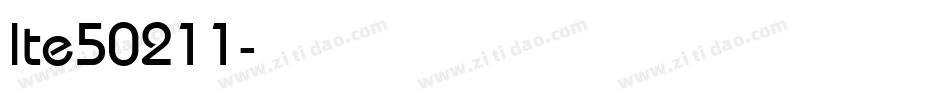 lte50211字体转换