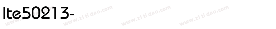 lte50213字体转换