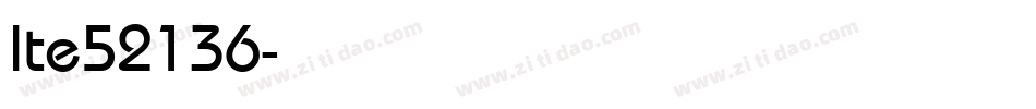 lte52136字体转换