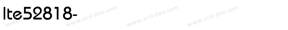 lte52818字体转换
