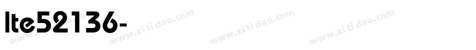 lte52136字体转换
