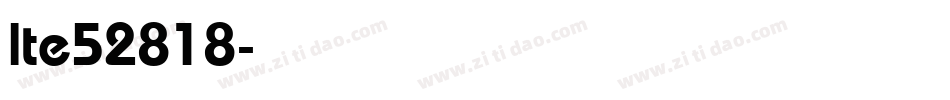 lte52818字体转换