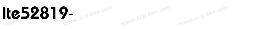 lte52819字体转换
