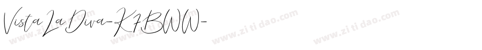 VistaLaDiva-K7BWW字体转换