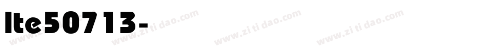 lte50713字体转换