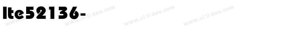 lte52136字体转换