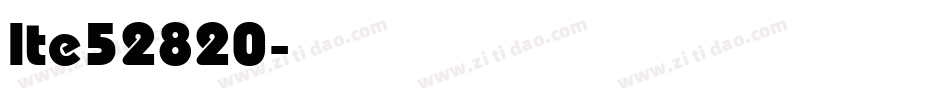 lte52820字体转换