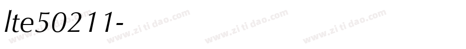 lte50211字体转换
