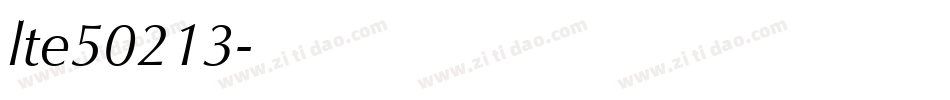 lte50213字体转换