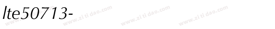 lte50713字体转换
