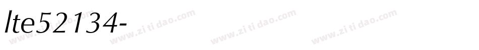lte52134字体转换