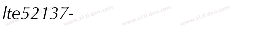 lte52137字体转换
