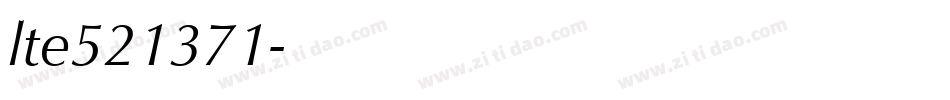 lte521371字体转换