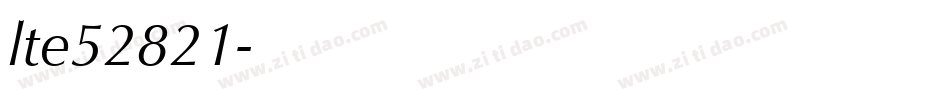 lte52821字体转换