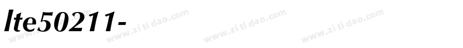 lte50211字体转换