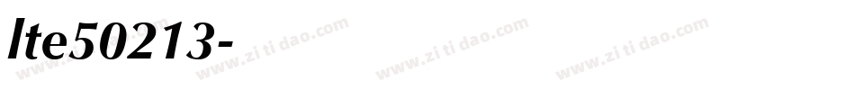 lte50213字体转换