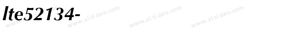 lte52134字体转换