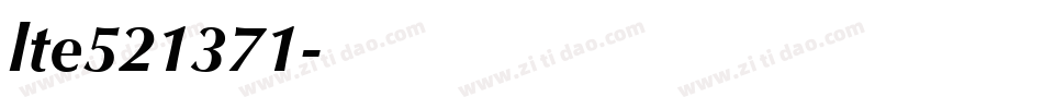 lte521371字体转换