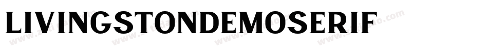 LivingstonDemoSerif字体转换