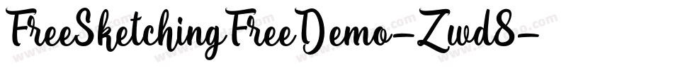 FreeSketchingFreeDemo-Zwd8字体转换