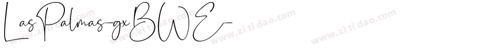 LasPalmas-gxBWE字体转换