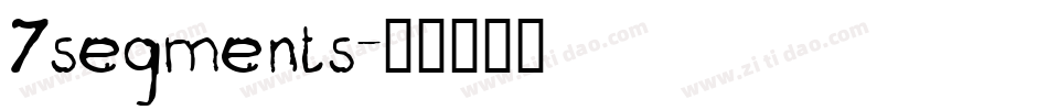 7segments字体转换