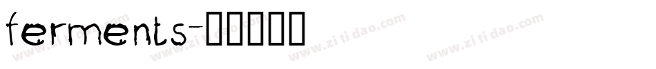Ferments字体转换