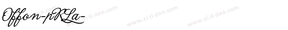 Offon-pRLa字体转换