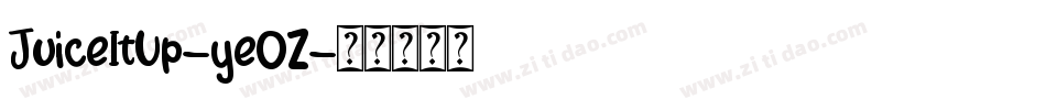 JuiceItUp-yeOZ字体转换