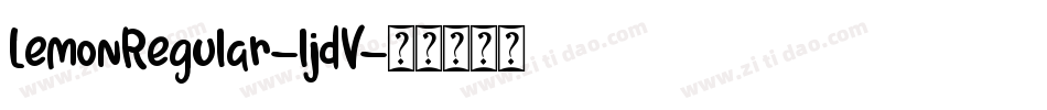 LemonRegular-ljdV字体转换