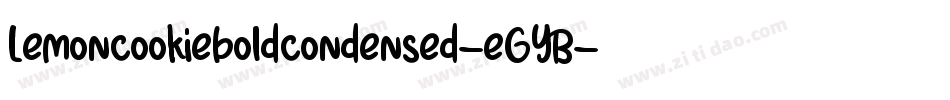 Lemoncookieboldcondensed-eGYB字体转换
