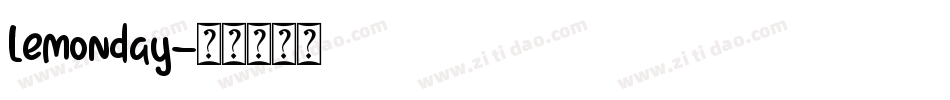 Lemonday字体转换
