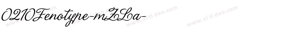0210Fenotype-mZLa字体转换
