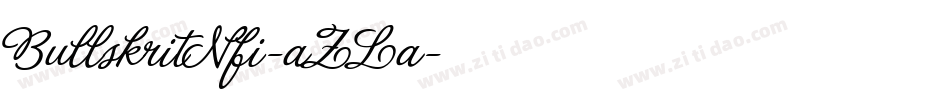 BullskritNfi-aZLa字体转换