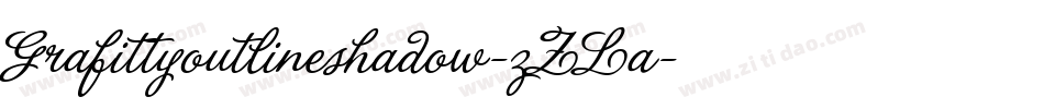 Grafittyoutlineshadow-zZLa字体转换