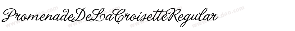 PromenadeDeLaCroisetteRegular-8MOOZ字体转换