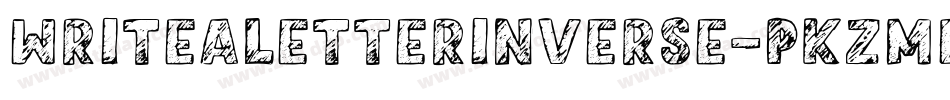 WriteALetterInverse-PKZMd字体转换