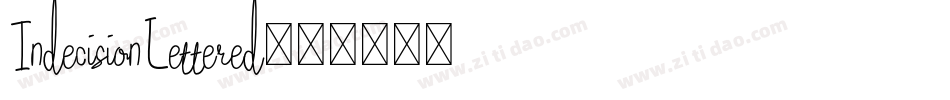 IndecisionLettered字体转换